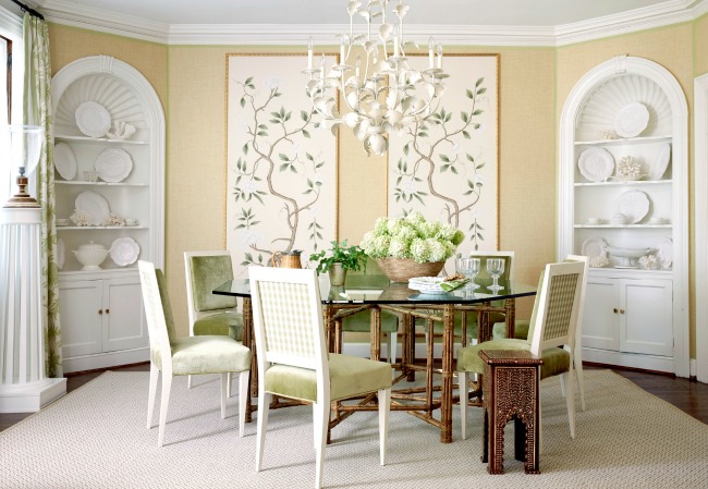 dining room with arched niche Sarah Bartholomew Design