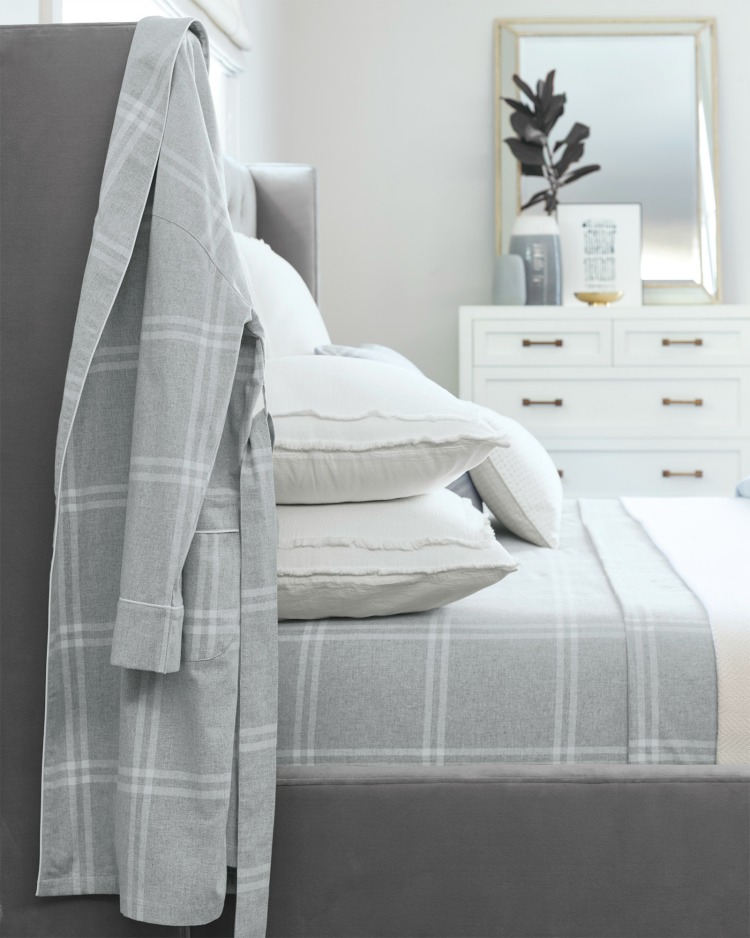 flannel in bedroom