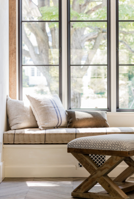 Lisa Tharp interior design interiors with window seat
