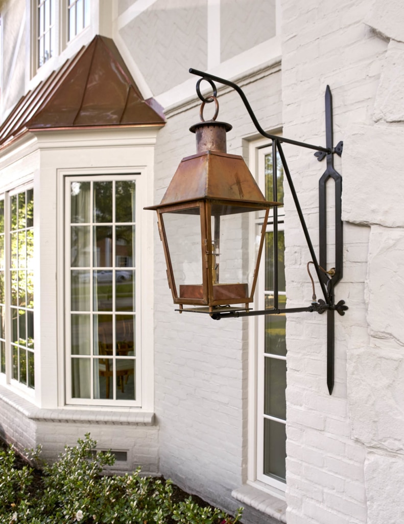 lanterns on house | Collins Interiors | Nathan Schroder Photography          Fabulous Outdoor Lighting  - design chic