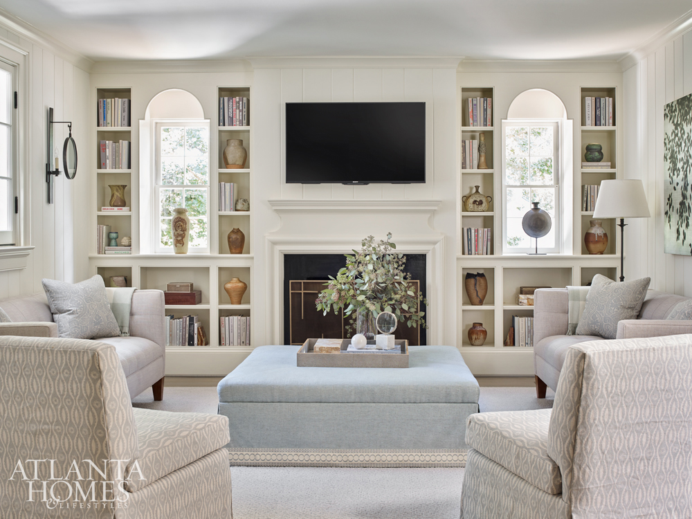 living room designed by Phoebe Howard in neutrals