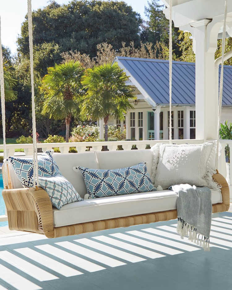 Serena & Lily Spring Collection porch swing