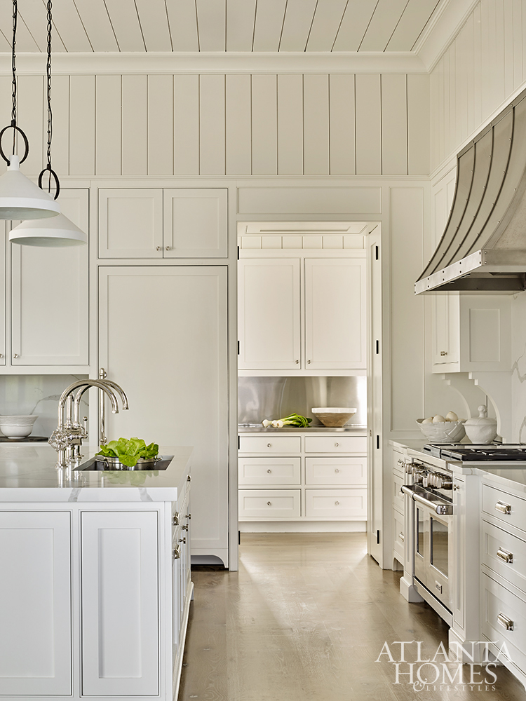 St. Simons Island home kitchen with shiplap