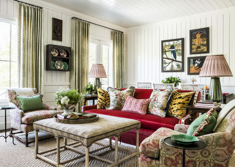 C. Brandon Ingram Design Mallory Mathison Interiors hunting lodge living room
