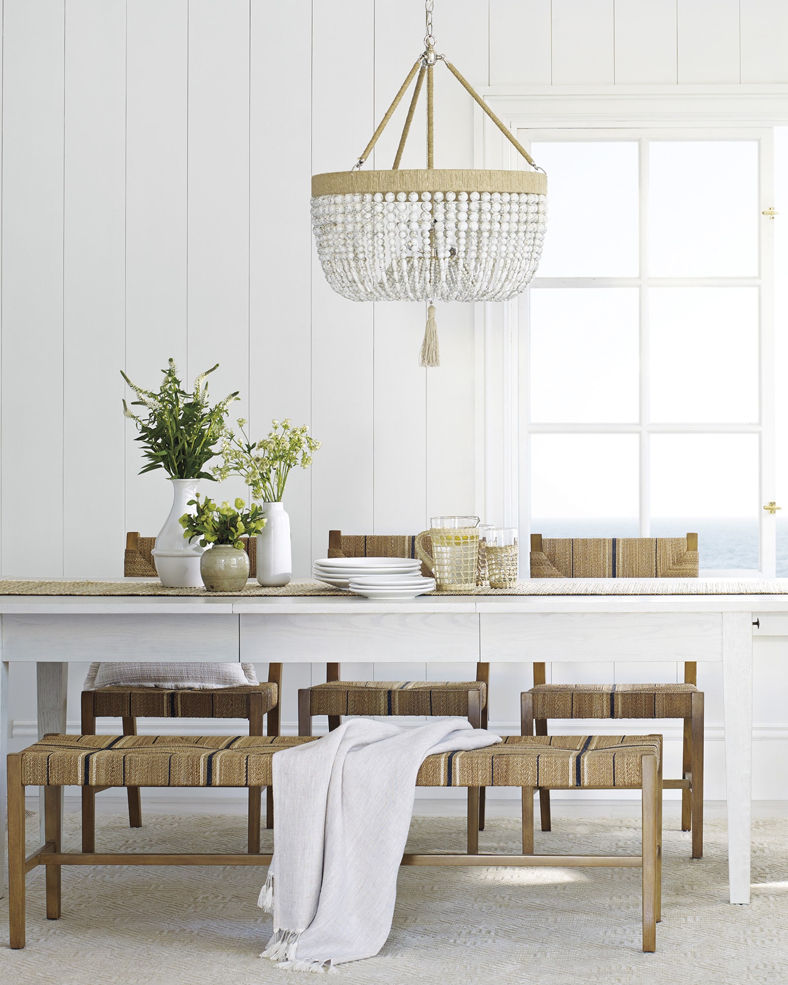entertaining dining table and chairs from Serena & Lily