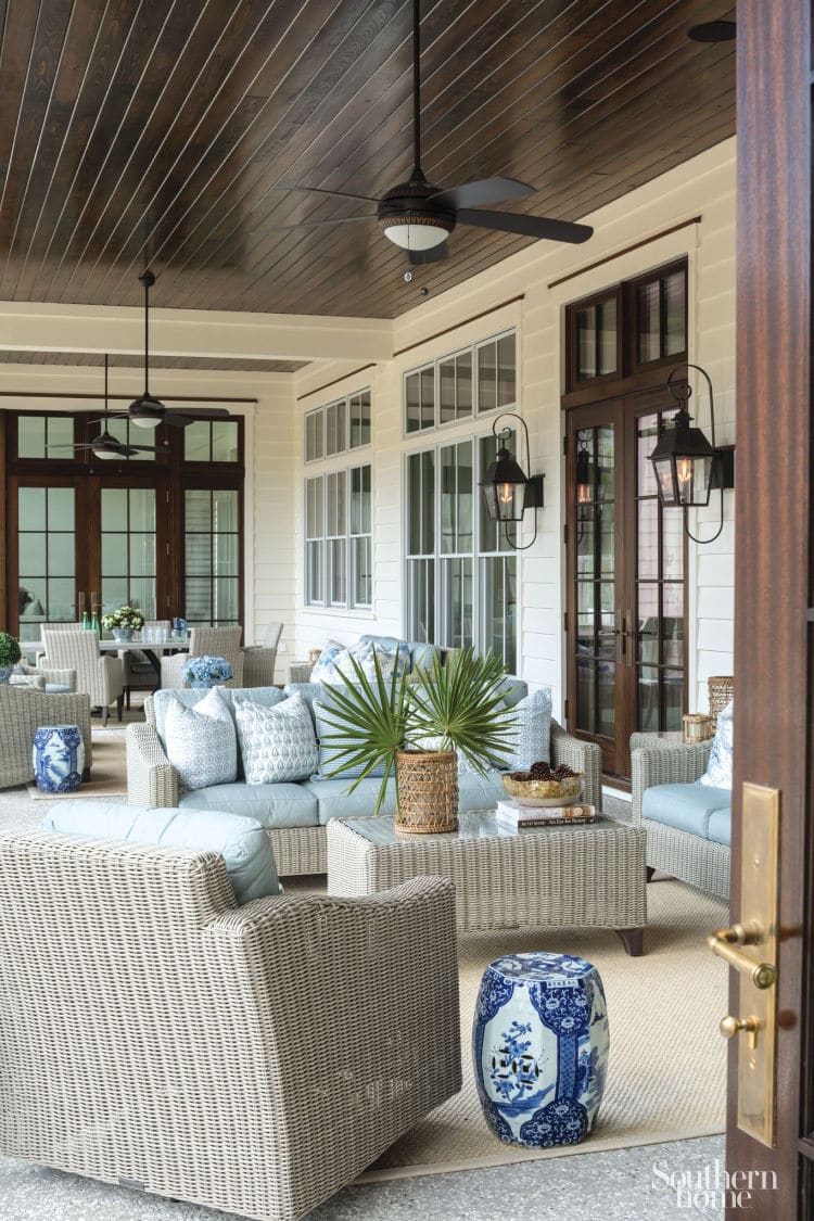 Palmetto Bluff porch of Tina of The Enchanted Home