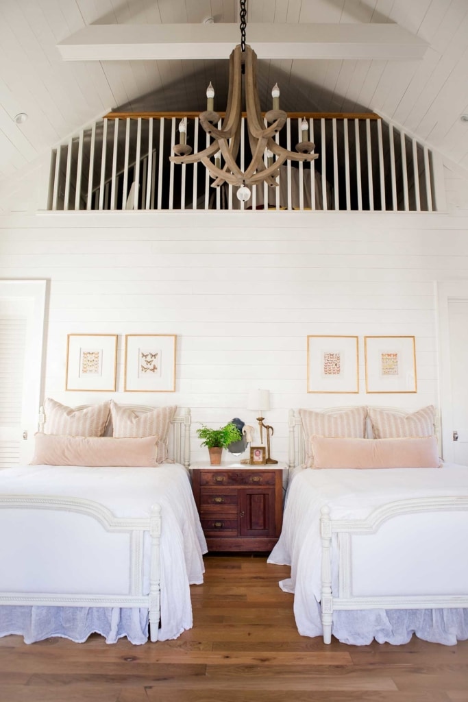 Ashley Gilbreath Interior Design beach house bedroom
