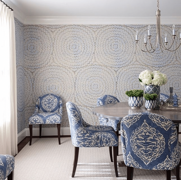 Marika Meyer blue and white dining room