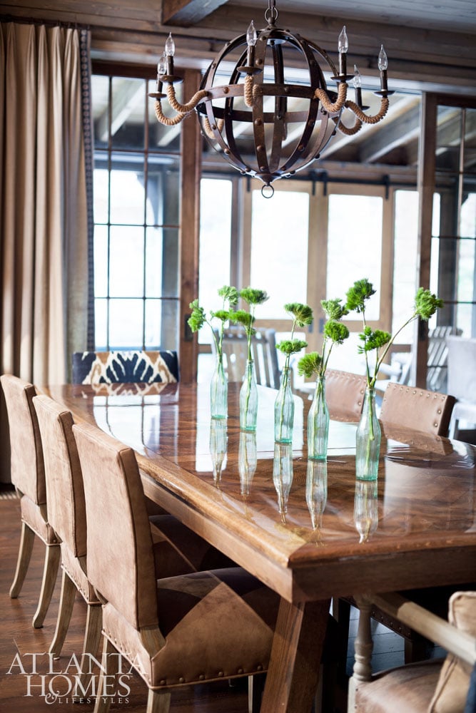 Greg Busch and Meridy King Atlanta Homes & Lifestyles dining room