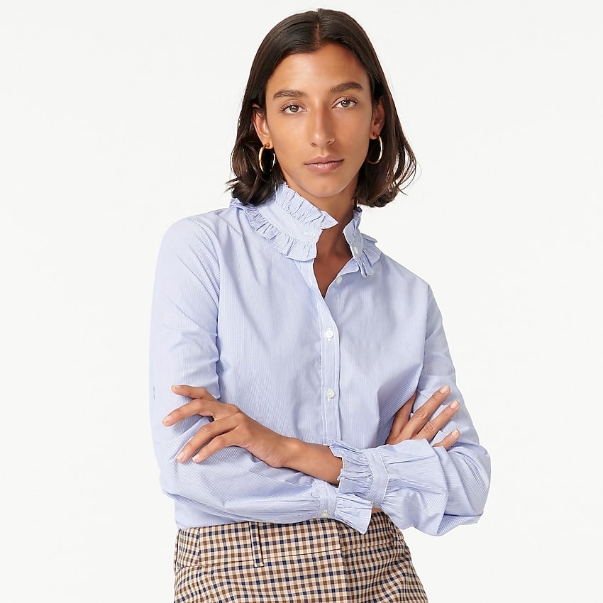 J. Crew blouses with ruffles