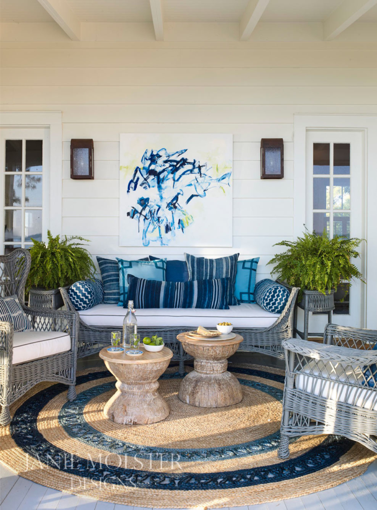  blue and white porch