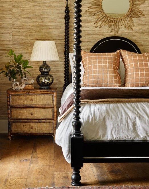 James farmer design bedroom with Kenian chest