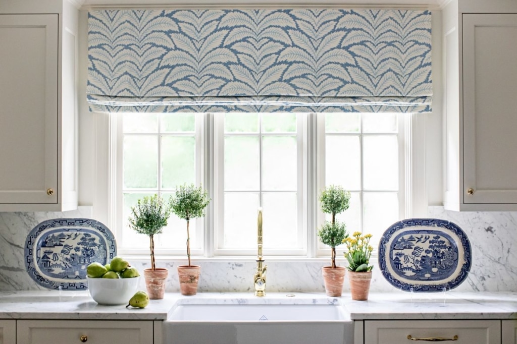 Clary Bosbyshell Interior Design blue and white kitchen