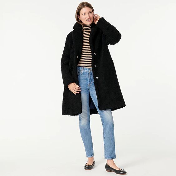 sherpa coats from J. Crew