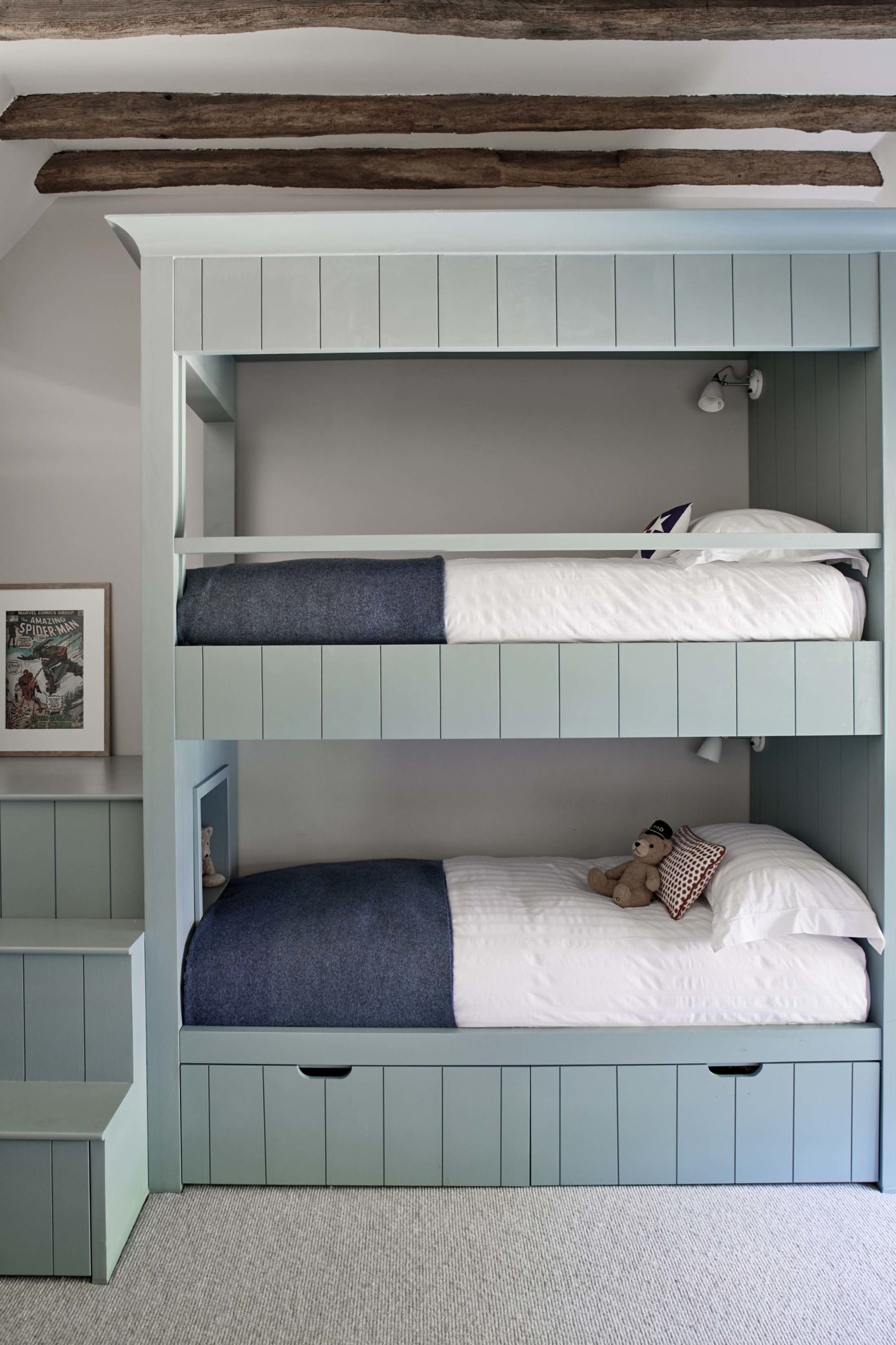 Sims Hilditch bedroom with built-in bunkbeds