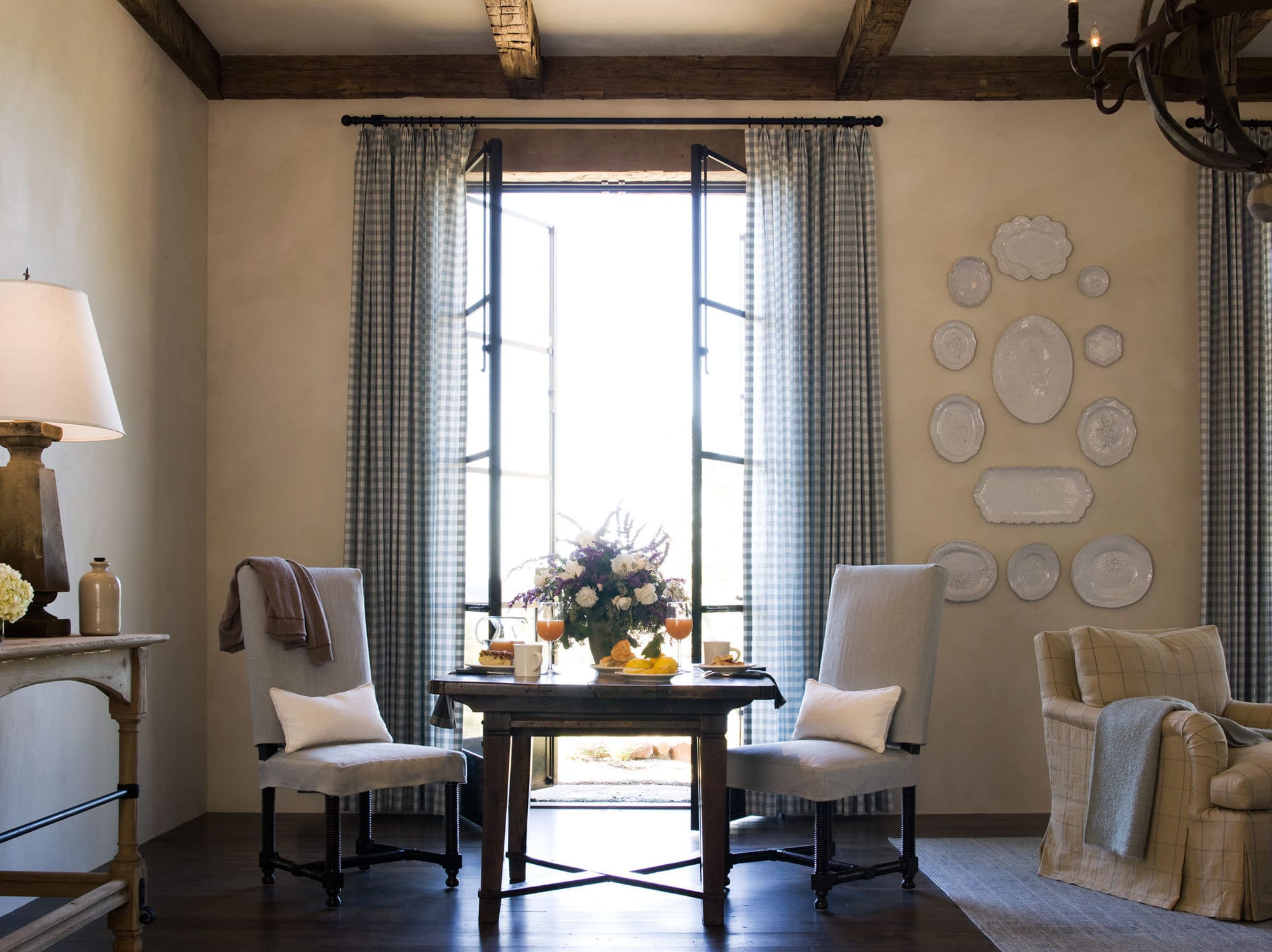 Marshall Watson designed living room in Napa Valley