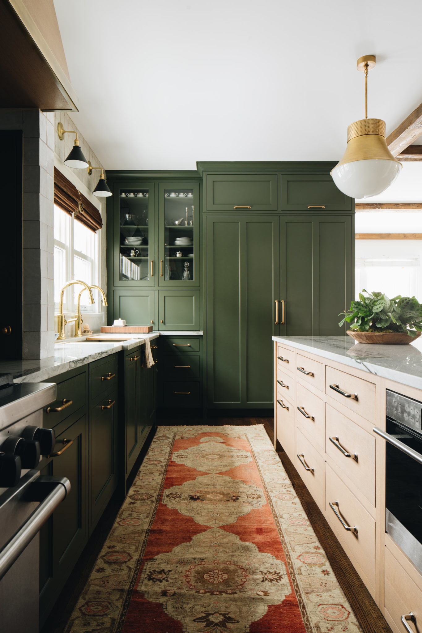 Jean Stoffer Design Green kitchen