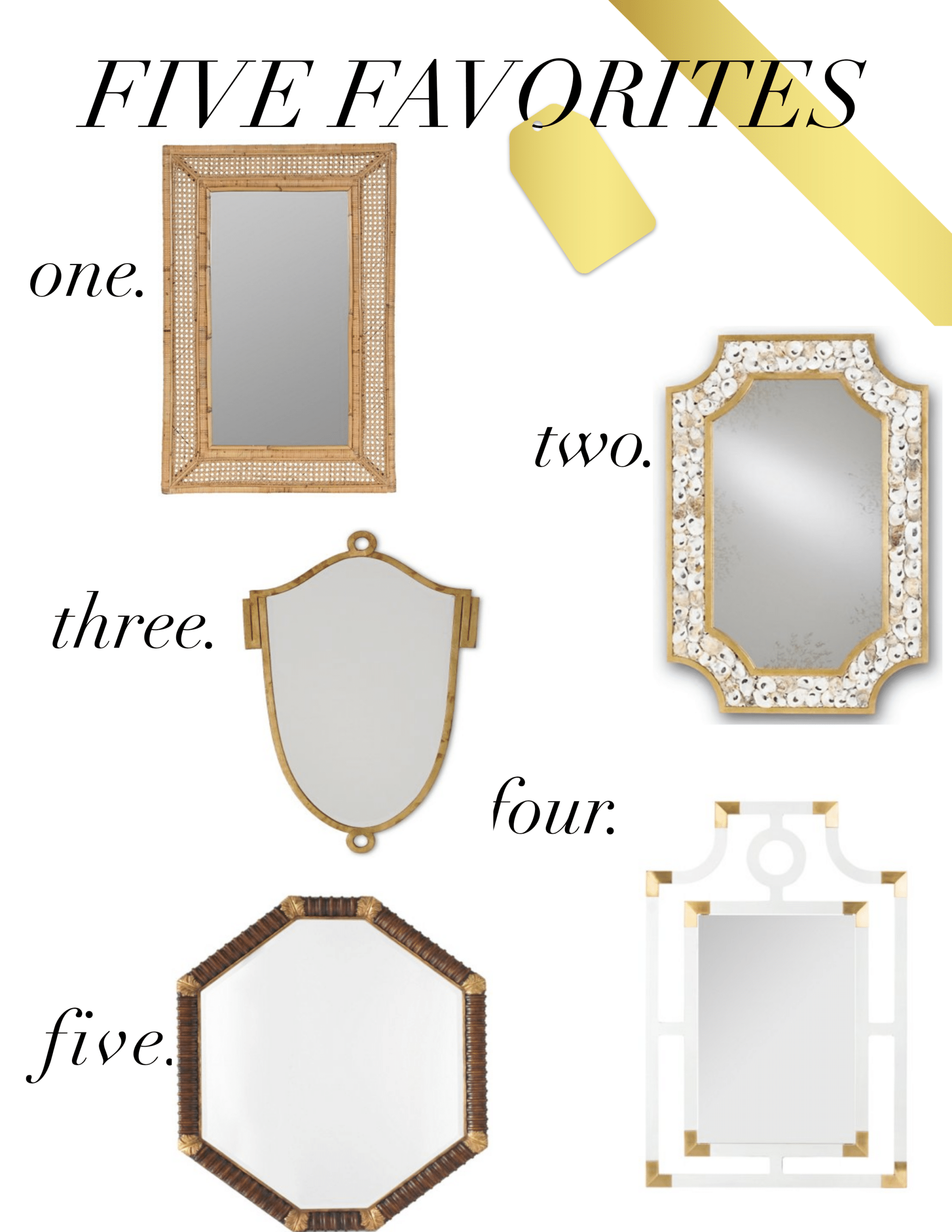 five favorite mirrors