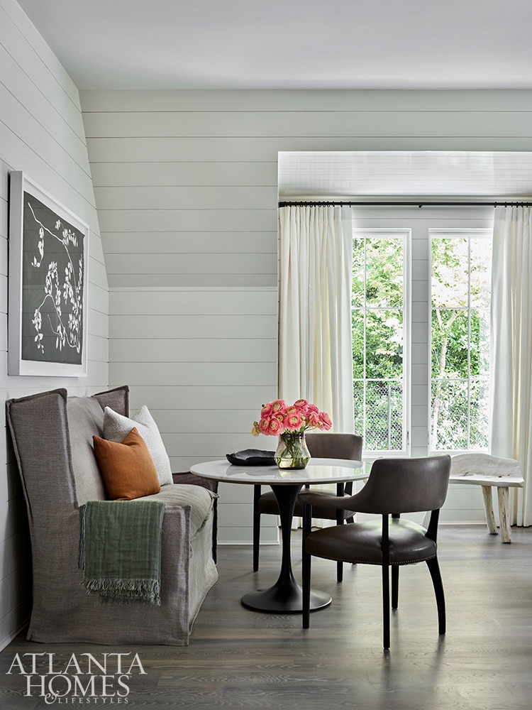 Wolf Design Group breakfast room with shiplap
