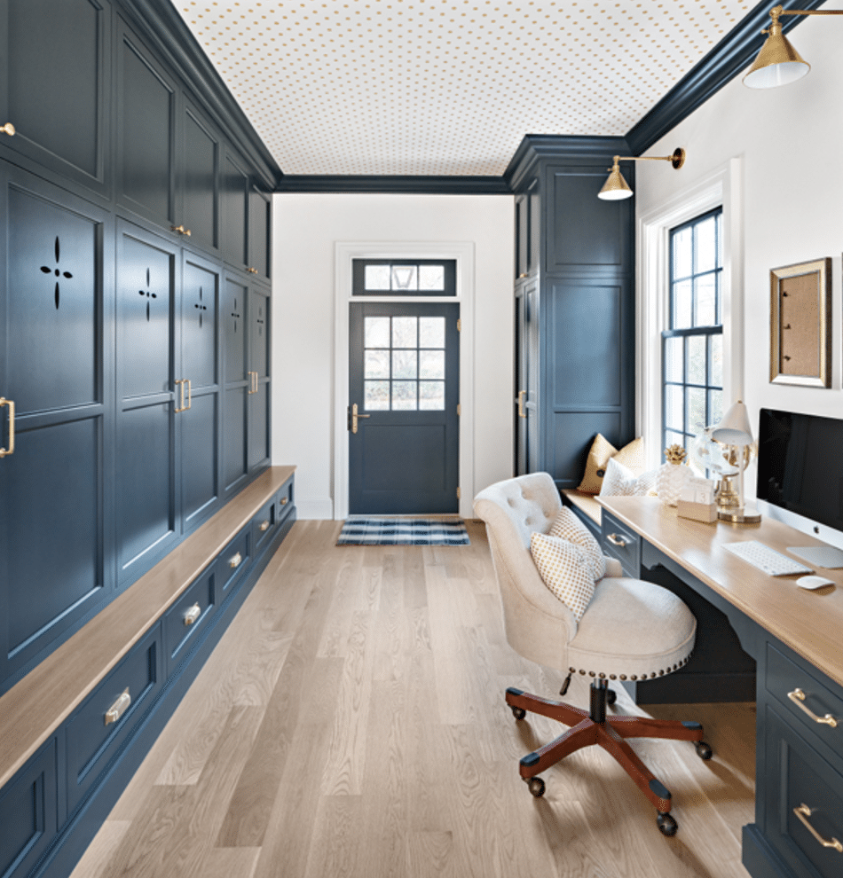 The Fox Group | Scott Davis Photography White Colonial House mudroom
