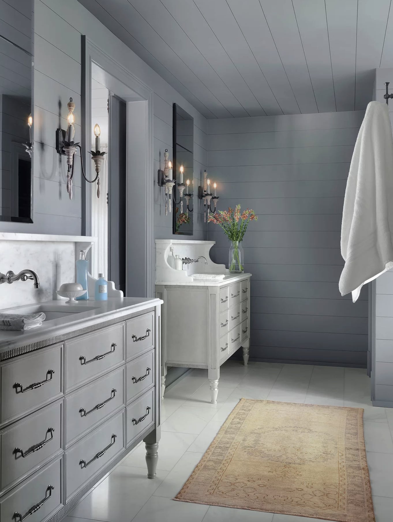 Amy Studebaker Design | Alise O'Brien Photography gray bathroom