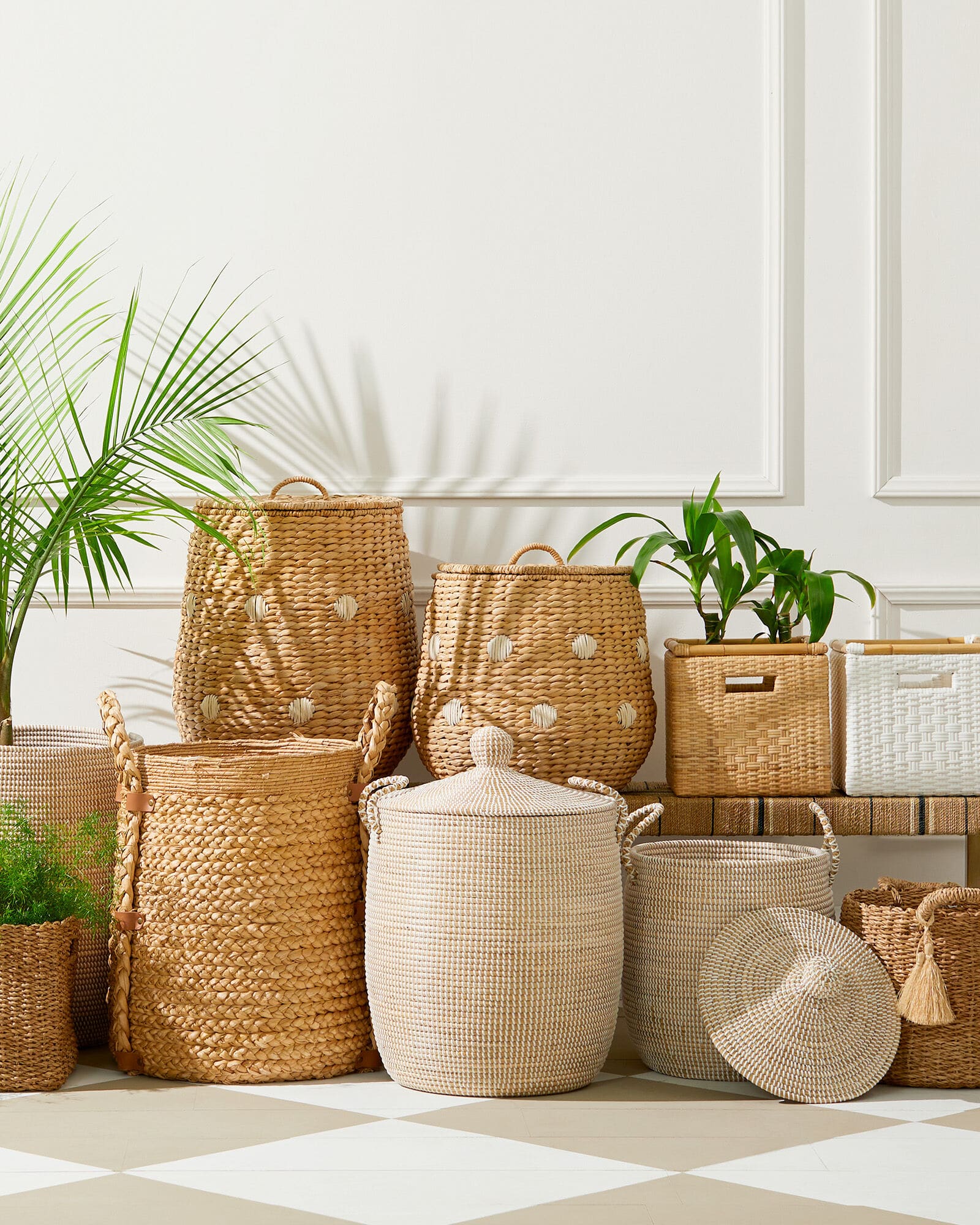 Favorite storage baskets from Serena & Lily ,gracious in size and perfect for organizing your home. organization | get organized | organize | organizing 