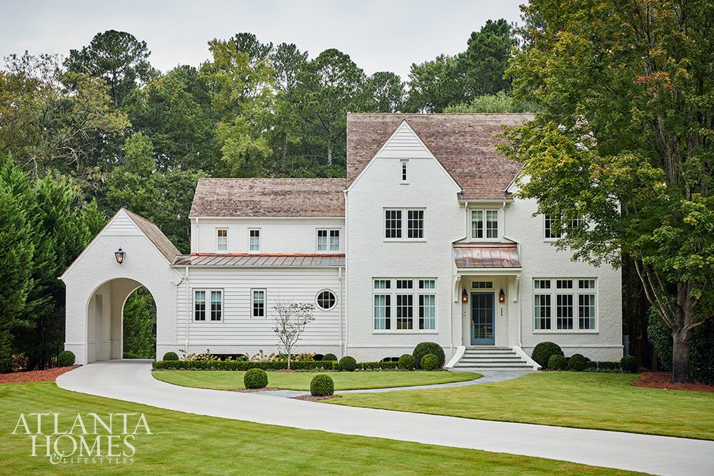 Source: Atlanta Homes & Lifestyles Interior Design:  Means Carney Interiors Photography:  Emily Followill Photography Architect:  Amanda Orr Architects Builder: David Shepherd Construction, Inc Landscape Architect:  Missy Madden Landscape Architecture, curb appeal, gracious living