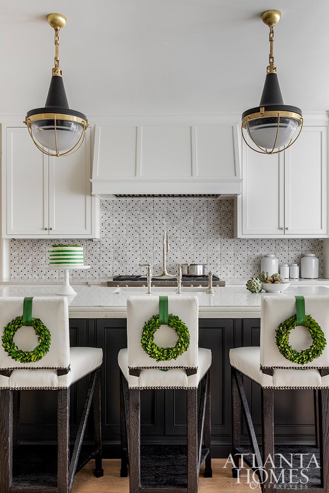 Atlanta Homes & Lifestyles | Huff-Dewberry Interior Design| Rustic White Photography decorations kitchen