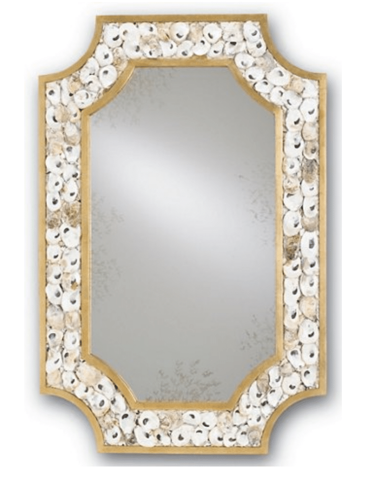 One Kings Lane - oyster shell mirror