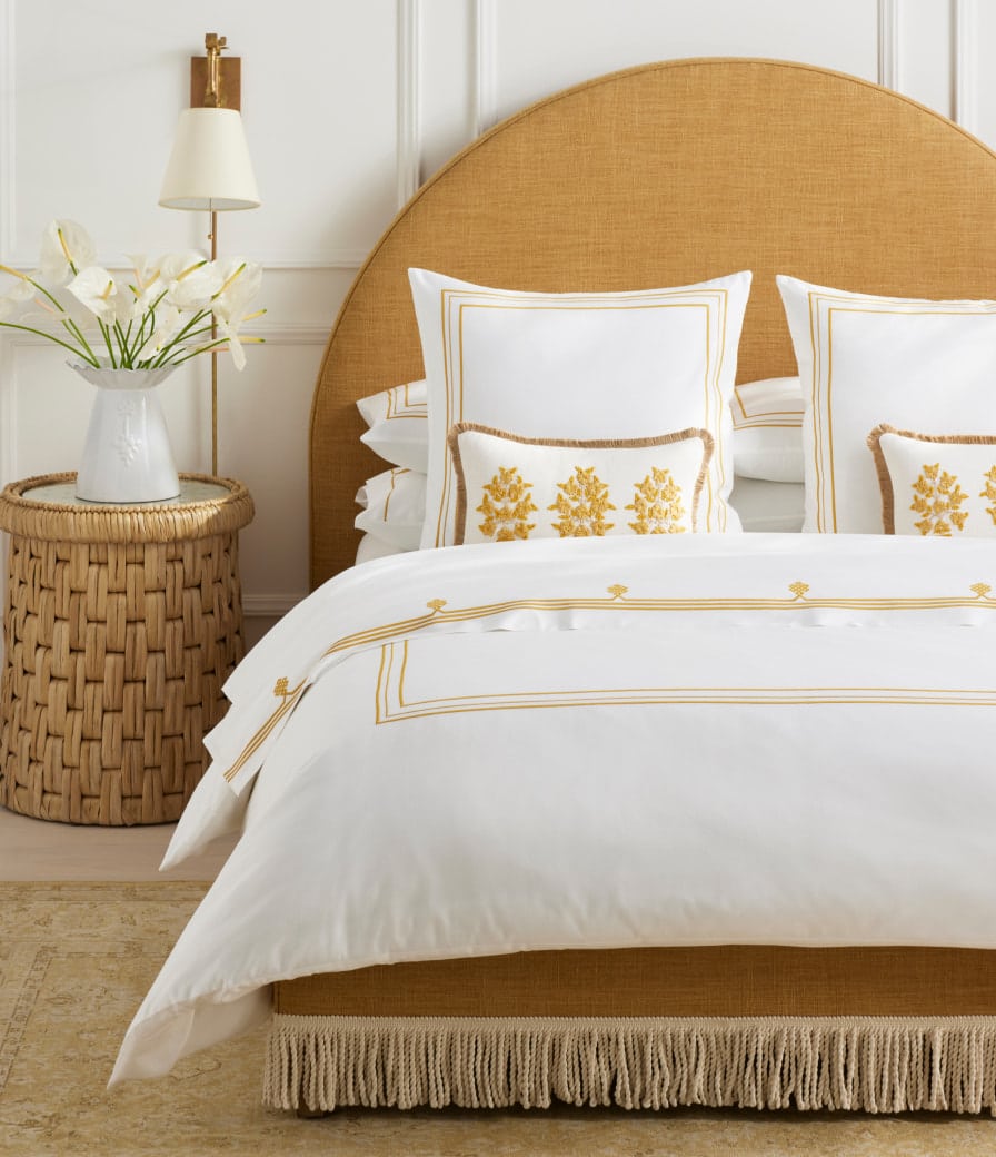 Beautiful new arrivals from Serena & Lily including this bed and bedding. | bedroom | bedroom remodel | bedroom decor | bedroom decoration