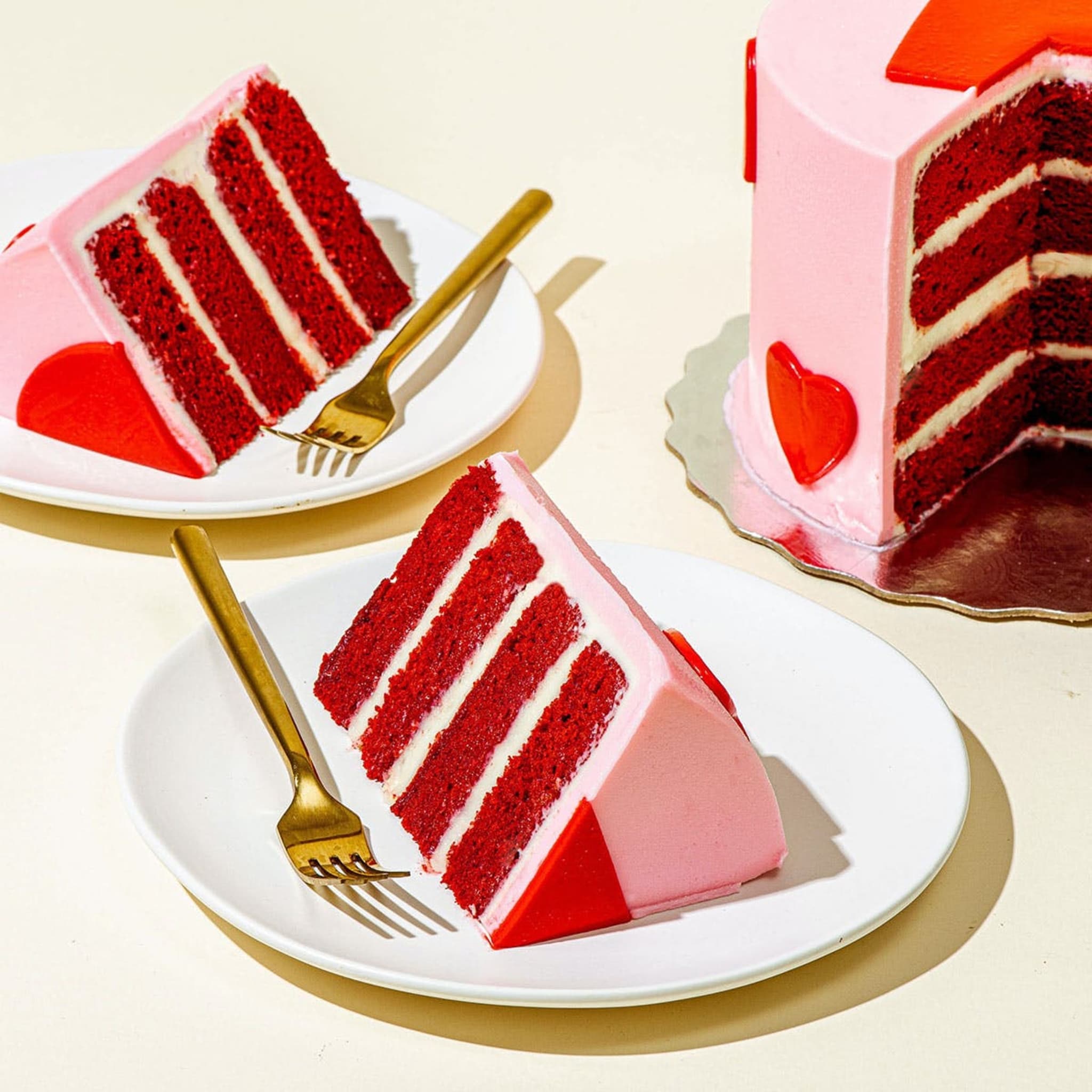 Rose Red Velvet heart cake from Duff Goldman - perfect family Valentine's Day gift idea