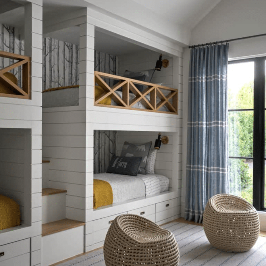 Morgan Farrow Interior Design - Nathan Schroder Photography - bunk room - bunkbed - bunkbeds - kids room