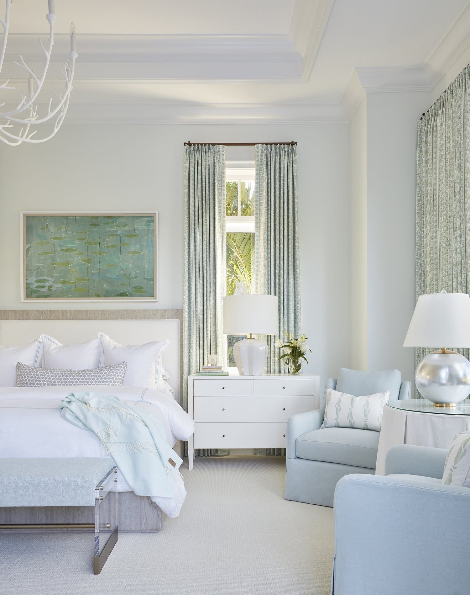 Joyful in Jupiter- bathroom design - interior design - beach house - beach house design - Kara Miller Interiors - Brantley Photography - bedroom - bedroom decor - blue and white