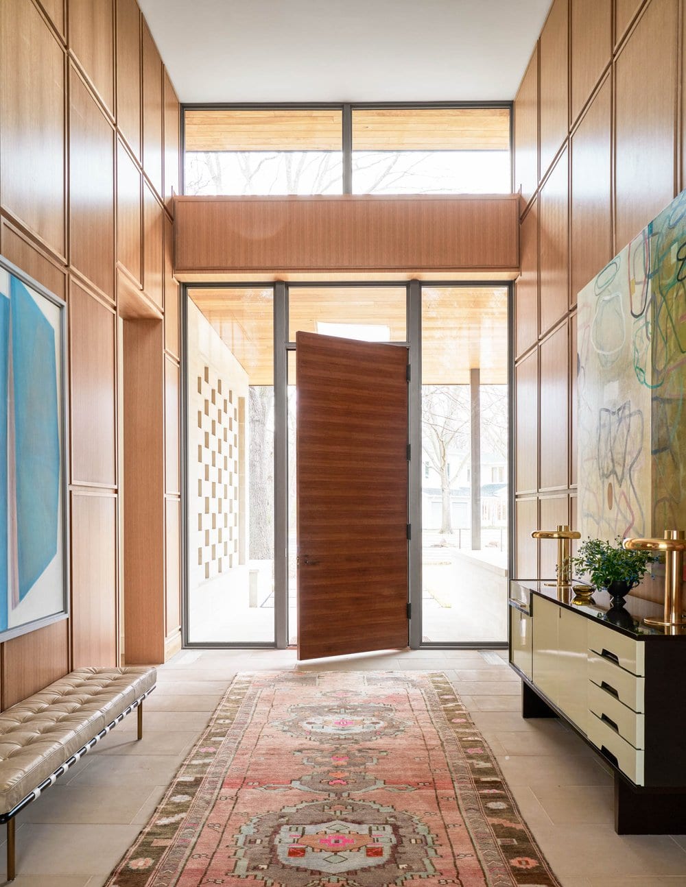 Jenkins Interiors - Nathan Schroder Photographer - entry - welcome - foyer - midcentury modern