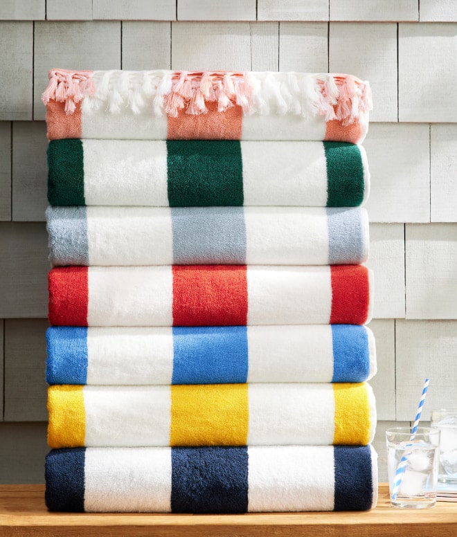 Serena & lily beach towels - stripe towels - stripe beach towels