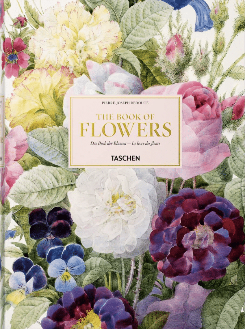   The Book of Flowers - Taschen - Tablett aus Panama-Kristall - Passt zur Mode - - Farbtupfer - 