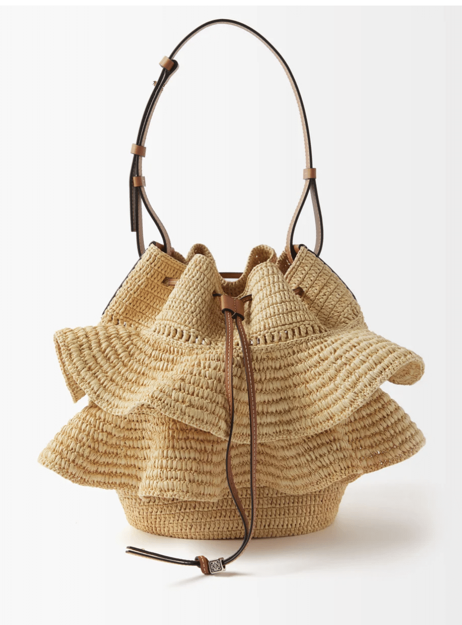 LOEWE PAULA'S IBIZA straw handbag - Matches Fashion