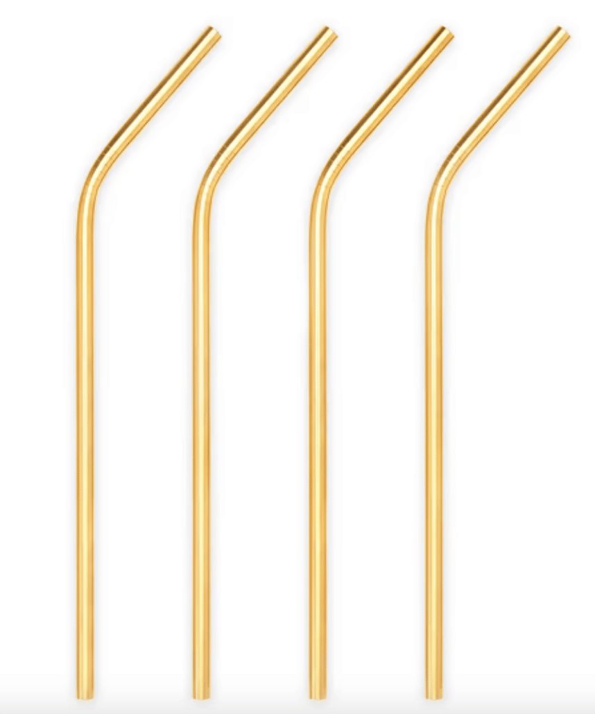sophistication- Gold Cocktail Straws - goop