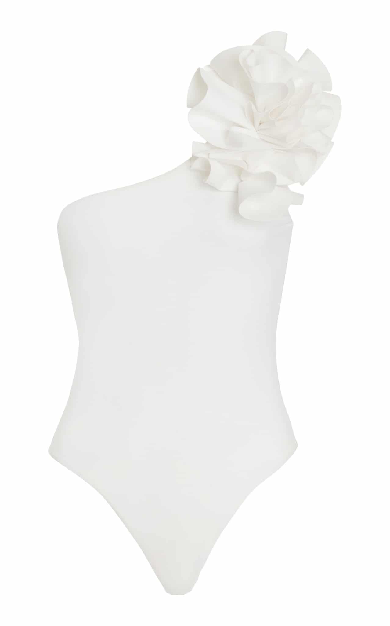 one piece bathing suit - white bathing suit - Moda Operandi _ Maygel Coronel - inspiring