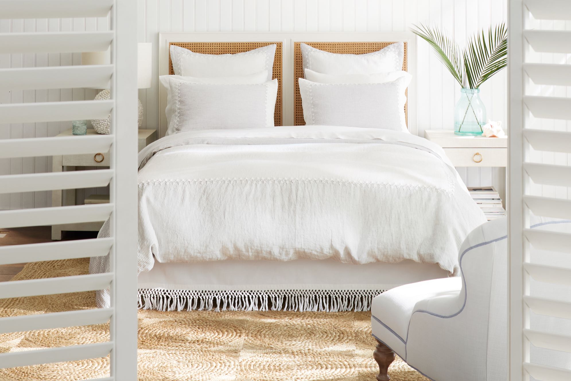 Serena & Lily bedroom - bedroom - white bedroom - white bedding - summer bedding - bedroom design - bedroom decor