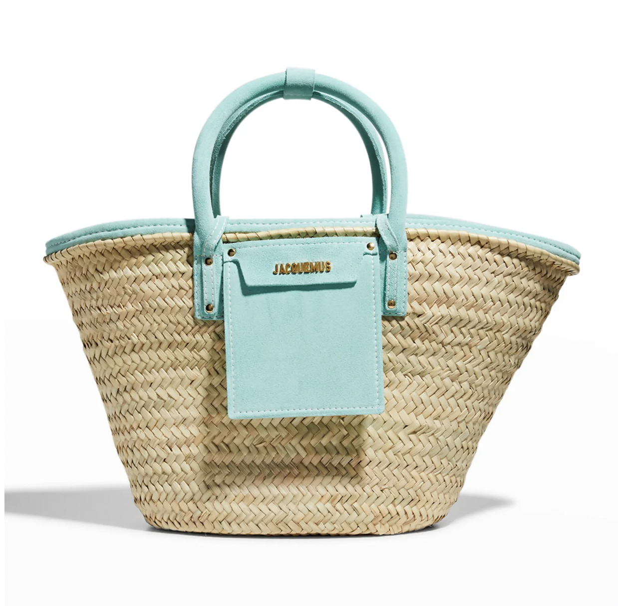 Le Panier Soleil Basket Bag with Suede Trim- neiman marcus - handbag - fashion accessories - straw bag - glorious bag