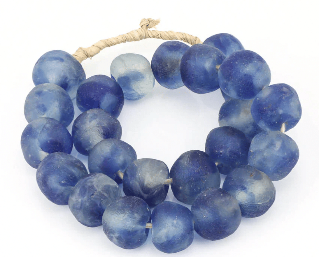 Sea Glass Beads- cailini - blue beads - home decor - home design - interior decor