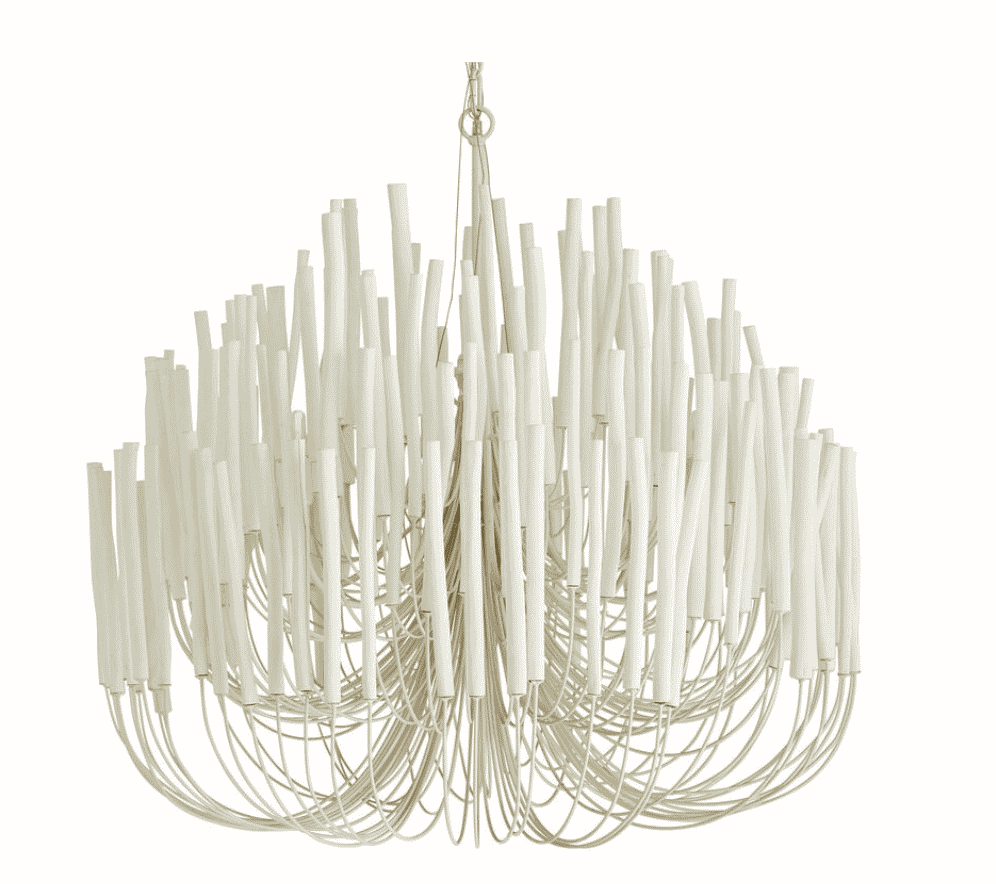 Tilda Chandelier- One Kings Lane - white chandelier - coastal chandelier