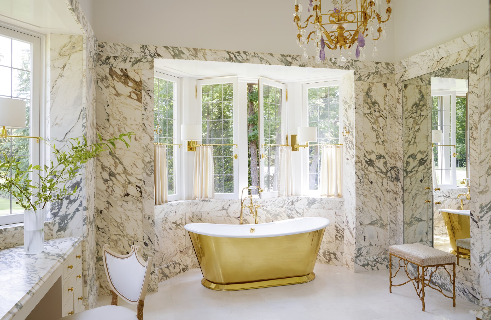 The Ultimate Bath, Barbara Sallick of Waterworks - Suzanne Kasler | Architect: D. Stanley Dixon Architect | Photo Credit: Melanie Acevedo