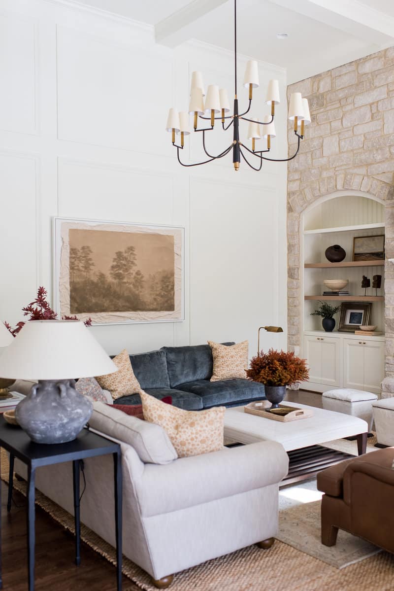 Whittney Parkinson Design , Sarah Shields Photography , living room, bookcases, beams