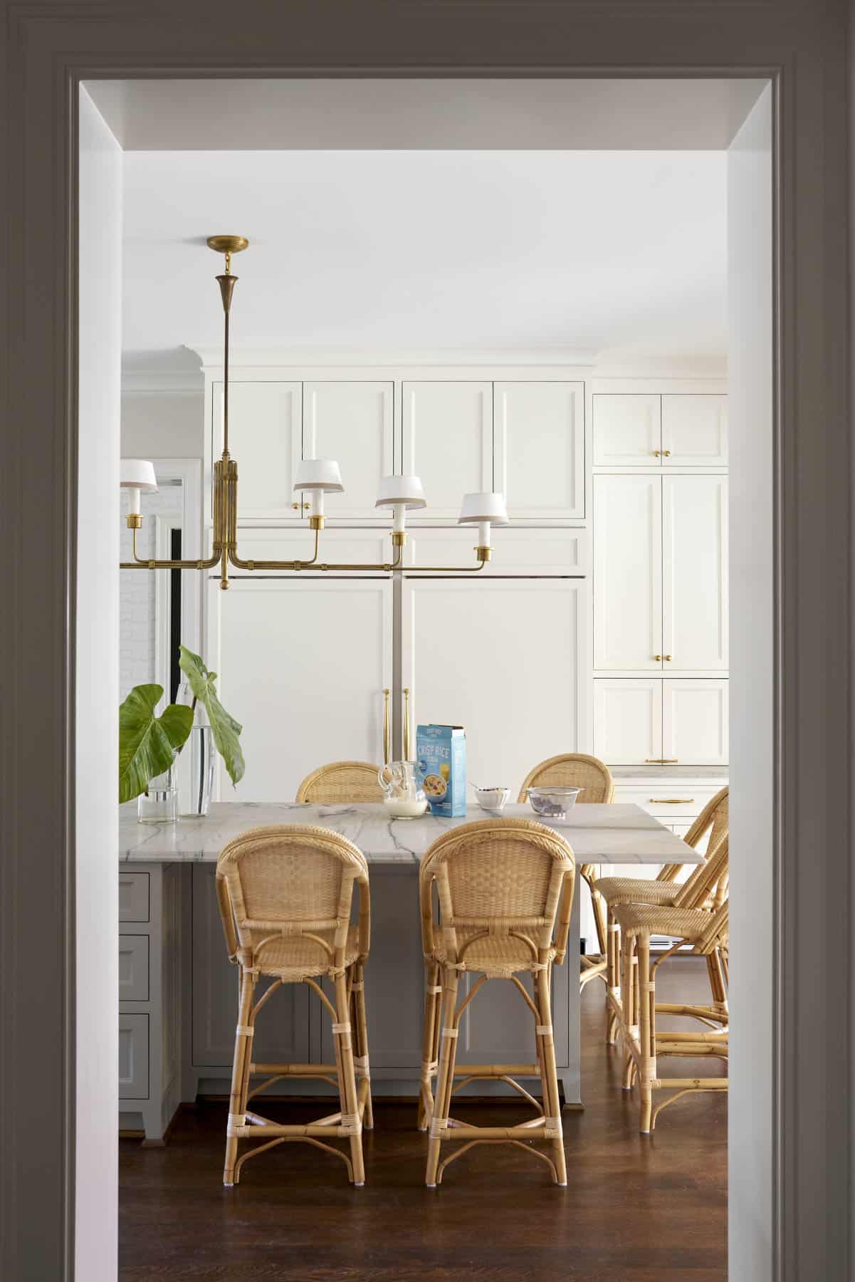 Collins Interiors, Nathan Schroder Photography, kitchen, kitchen design, kitchen remodel, black doo, brass