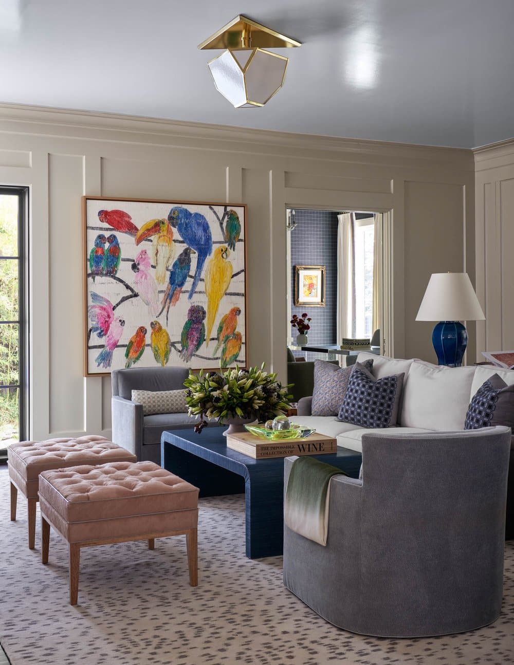 Mary Beth Wagner Interior Design| Nathan Schroder Photography - living room, art, abstract art, colorful art