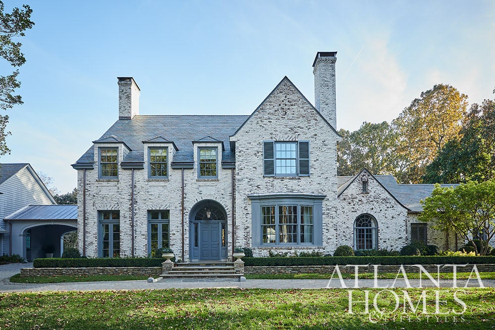 Architect Norman Askins and interior designer Amy Morris have teamed up to give a classic 1920s Tudor Revival home a new lease on life. Source: Atlanta Homes & Lifestyles Architect: Norman Askins Interior Design: Amy Morris Design Landscape Architect: Howard Design Studio Photography: Emily Followill