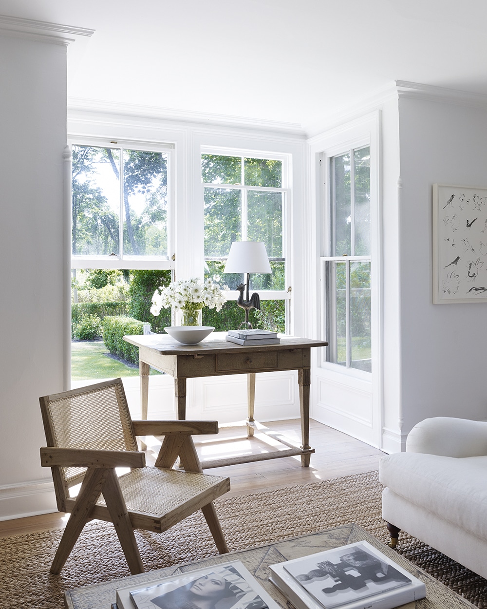Mark Cunningham designed Southampton home - living room, living room design, living room decor, 