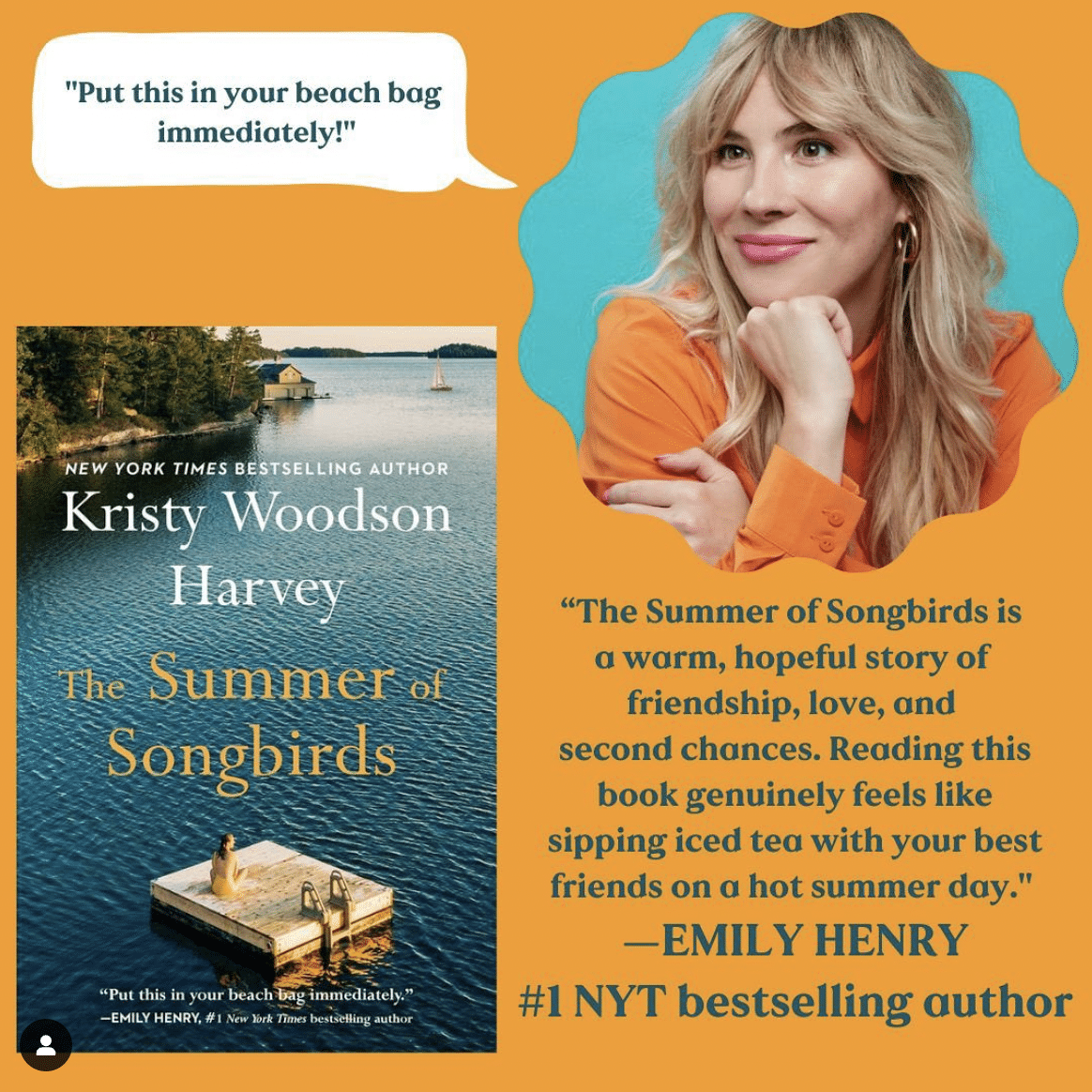 Emily Henry Endorsement for The Summer of Songbirds - amazon